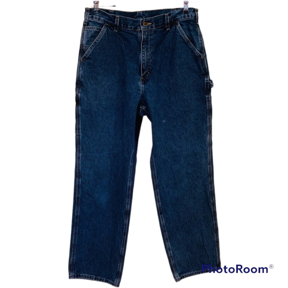 Carhartt- Men's Loose Original Work Jeans Measured 33x30.5